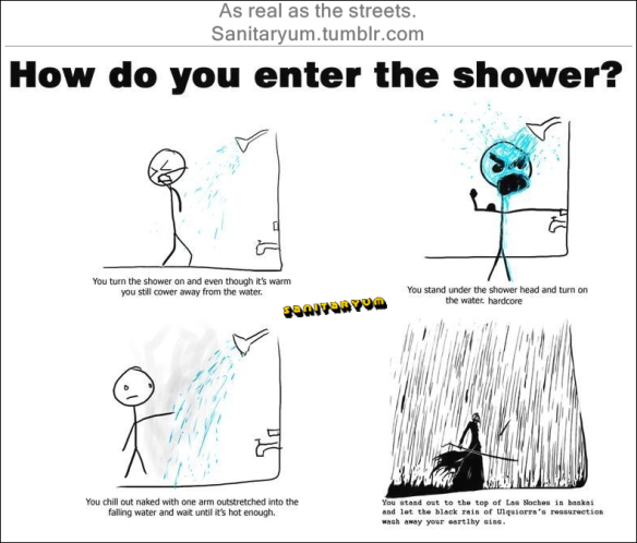 How you take a shower